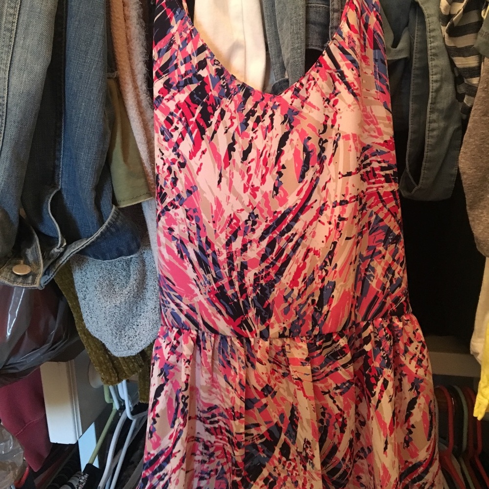lightly worn, colorful tank